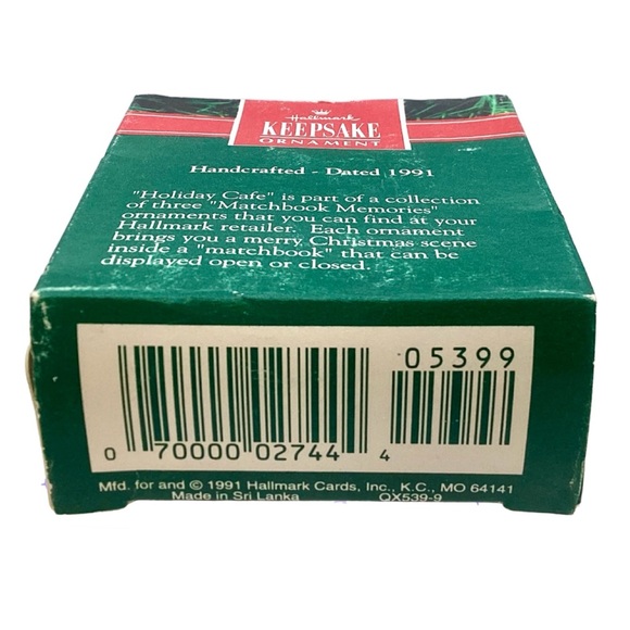 Hallmark 1991 “Holiday Cafe” Matchbox Ornament - Picture 11 of 13